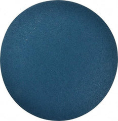 Superior Abrasives - 12" Diam, 40 Grit Zirconia Alumina Adhesive PSA Disc - Coarse Grade, Blue, X Weighted Backing, Flexible - Eagle Tool & Supply