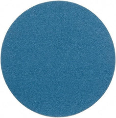 Superior Abrasives - 14" Diam, 40 Grit Zirconia Alumina Adhesive PSA Disc - Coarse Grade, Blue, Cloth Backing, Flexible - Eagle Tool & Supply