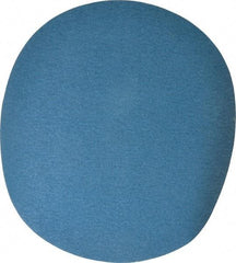 Superior Abrasives - 14" Diam, 50 Grit Zirconia Alumina Adhesive PSA Disc - Coarse Grade, Blue, Cloth Backing, Flexible - Eagle Tool & Supply
