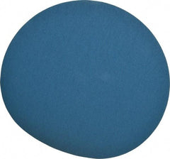 Superior Abrasives - 14" Diam, 80 Grit Zirconia Alumina Adhesive PSA Disc - Medium Grade, Blue, Cloth Backing, Flexible - Eagle Tool & Supply