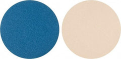 Superior Abrasives - 16" Diam, 36 Grit Zirconia Alumina Adhesive PSA Disc - Very Coarse Grade, Blue, Cloth Backing, Flexible - Eagle Tool & Supply