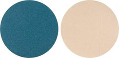 Superior Abrasives - 16" Diam, 40 Grit Zirconia Alumina Adhesive PSA Disc - Coarse Grade, Blue, Cloth Backing, Flexible - Eagle Tool & Supply