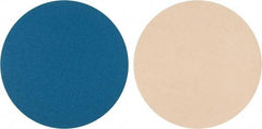 Superior Abrasives - 16" Diam, 80 Grit Zirconia Alumina Adhesive PSA Disc - Medium Grade, Blue, Cloth Backing, Flexible - Eagle Tool & Supply