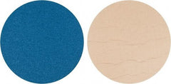 Superior Abrasives - 18" Diam, 36 Grit Zirconia Alumina Adhesive PSA Disc - Very Coarse Grade, Blue, Cloth Backing, Flexible - Eagle Tool & Supply