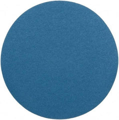 Superior Abrasives - 18" Diam, 60 Grit Zirconia Alumina Adhesive PSA Disc - Medium Grade, Blue, Cloth Backing, Flexible - Eagle Tool & Supply