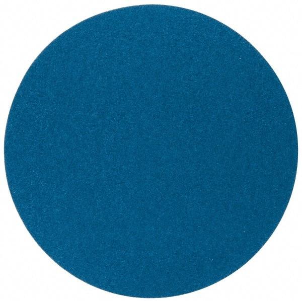 Superior Abrasives - 20" Diam, 40 Grit Zirconia Alumina Adhesive PSA Disc - Coarse Grade, Blue, X Weighted Backing, Flexible - Eagle Tool & Supply