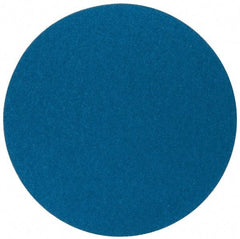 Superior Abrasives - 20" Diam, 40 Grit Zirconia Alumina Adhesive PSA Disc - Coarse Grade, Blue, X Weighted Backing, Flexible - Eagle Tool & Supply