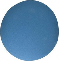 Superior Abrasives - 20" Diam, 50 Grit Zirconia Alumina Adhesive PSA Disc - Coarse Grade, Blue, X Weighted Backing, Flexible - Eagle Tool & Supply