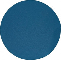 Superior Abrasives - 24" Diam, 80 Grit Zirconia Alumina Adhesive PSA Disc - Medium Grade, Blue, X Weighted Backing, Flexible - Eagle Tool & Supply