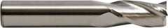 M.A. Ford - 5/8", 1-1/4" LOC, 5/8" Shank Diam, 3-1/2" OAL, 3 Flute, Solid Carbide Square End Mill - Single End, TiCN Finish, 30° Helix, Centercutting, Right Hand Cut, Right Hand Flute, Series 116 - Eagle Tool & Supply