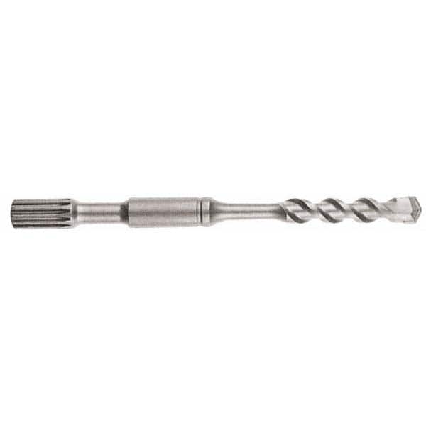 DeWALT - 1-1/4" Diam, Spline Shank, Carbide-Tipped Rotary & Hammer Drill Bit - Eagle Tool & Supply