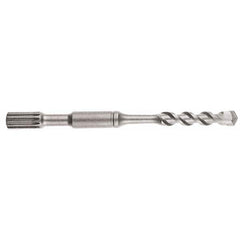 DeWALT - 1-1/4" Diam, Spline Shank, Carbide-Tipped Rotary & Hammer Drill Bit - Eagle Tool & Supply