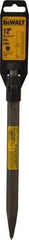 DeWALT - 12" OAL, 3/4" Shank Diam, Moil Point Chisel - Spline Drive, Spline Shank, Steel - Eagle Tool & Supply