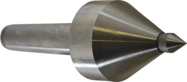 Royal Products - MT3 Taper Shank, 2-1/8" Head Diam 2,160 & 2,490 Lb Capacity Live Center - 5,000 Max RPM, 2.22" Head Length, 1/2" Point Diam, 0.74" Point Len, 330 Lb Max Workpc, 6-3/8" OAL, 1/2" Tip Diam, Long Point - Eagle Tool & Supply