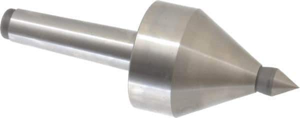 Royal Products - MT3 Taper Shank, 2-1/2" Head Diam 5,000 & 5,685 Lb Capacity Live Center - 4,000 Max RPM, 2.6" Head Length, 5/8" Point Diam, 15/16" Point Len, 685 Lb Max Workpc, 6-15/16" OAL, 5/8" Tip Diam, Long Point - Eagle Tool & Supply