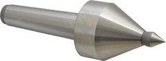 Royal Products - MT4 Taper Shank, 2-1/2" Head Diam 5,000 & 5,685 Lb Capacity Live Center - 4,000 Max RPM, 2.6" Head Length, 5/8" Point Diam, 15/16" Point Len, 685 Lb Max Workpc, 7-15/16" OAL, 5/8" Tip Diam, Long Point - Eagle Tool & Supply