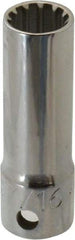Proto - 3/8" Drive, 7/16" Socket, Spline Socket - 12 Points, 2-1/8" OAL - Eagle Tool & Supply