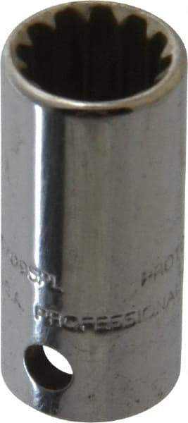 Proto - 1/4" Drive, 9/32" Socket, Spline Socket - 12 Points, 59/64" OAL - Eagle Tool & Supply