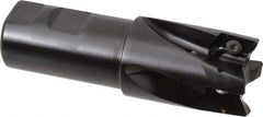 Kennametal - 1-1/2" Cut Diam, 18.03mm Max Depth of Cut, 1-1/4" Shank Diam, 115.06mm OAL, Indexable Square Shoulder End Mill - EC18.., EP18.. Inserts, Weldon Shank, 0° Lead Angle - Eagle Tool & Supply