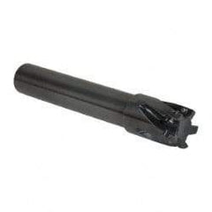 Kennametal - 1-1/2" Cut Diam, 14.48mm Max Depth of Cut, 1-1/4" Shank Diam, 203.2mm OAL, Indexable Square Shoulder End Mill - EC14.., EP14.. Inserts, Cylindrical Shank, 0° Lead Angle, Through Coolant - Eagle Tool & Supply