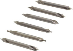 Keo - 5 Piece, #0 to 5/0, Plain Edge, High Speed Steel Combo Drill & Countersink Set - 60° Incl Angle - Eagle Tool & Supply