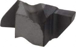 Kennametal - 2062NGP Grade KC5010, 1.58mm Cutting Width Carbide Grooving Insert - 2.79mm Max Depth of Cut, Right Hand, 0.19mm Corner Radius, TiAlN Finish - Eagle Tool & Supply