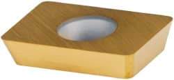 Kennametal - XDCW150308 Grade KC730 Carbide Milling Insert - TiN Finish, 0.1252" Thick, 0.8mm Corner Radius - Eagle Tool & Supply