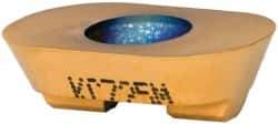Kennametal - LFEW25210 LN Grade KC725M Carbide Milling Insert - TiN/TiCN/TiN Finish, 0.1299" Thick, 4mm Corner Radius - Eagle Tool & Supply