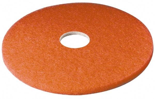 3M - Spray Buffing Pad - 23" Machine, Red Pad, Polyester - Eagle Tool & Supply