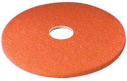 3M - Spray Buffing Pad - 17" Machine, Red Pad, Polyester - Eagle Tool & Supply