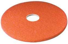 3M - Spray Buffing Pad - 16" Machine, Red Pad, Polyester - Eagle Tool & Supply