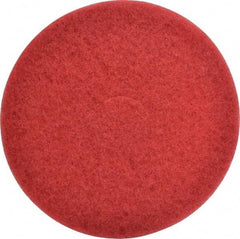 3M - Spray Buffing Pad - 14" Machine, Red Pad, Polyester - Eagle Tool & Supply