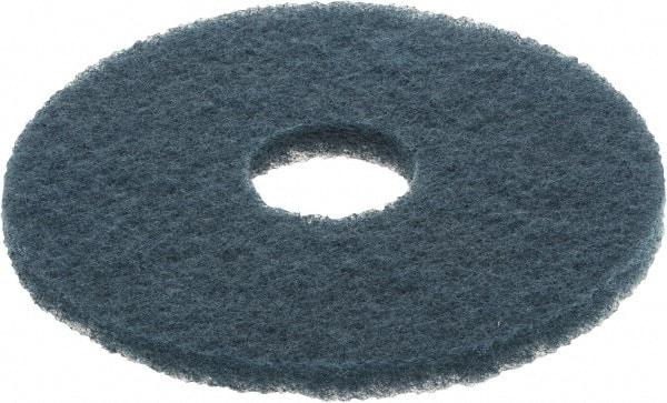 3M - Scrubbing Pad - 13" Machine, Blue Pad, Nylon & Polyester - Eagle Tool & Supply