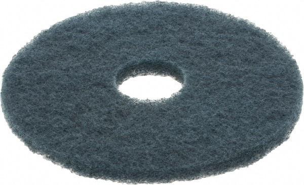 3M - Scrubbing Pad - 14" Machine, Blue Pad, Nylon & Polyester - Eagle Tool & Supply