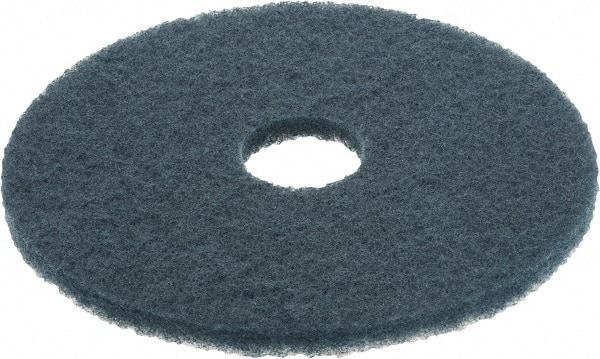 3M - Scrubbing Pad - 16" Machine, Blue Pad, Nylon & Polyester - Eagle Tool & Supply