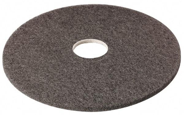 3M - Stripping Pad - 12" Machine, Black Pad, Nylon & Polyester - Eagle Tool & Supply