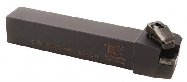 Kennametal - LH CCRN Negative Rake Indexable Turning Toolholder - Eagle Tool & Supply