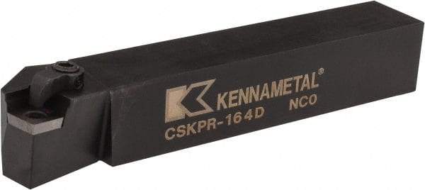 Kennametal - CSKP, Right Hand Cut, 15° Lead Angle, 1" Shank Height x 1" Shank Width, Positive Rake Indexable Turning Toolholder - 6" OAL, SP..42. Insert Compatibility, Series Kendex - Eagle Tool & Supply