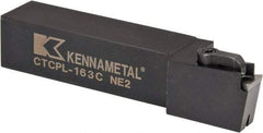 Kennametal - CTCP, Left Hand Cut, 0° Lead Angle, 1" Shank Height x 1" Shank Width, Positive Rake Indexable Turning Toolholder - 5" OAL, TP..32. Insert Compatibility, Series Kendex - Eagle Tool & Supply