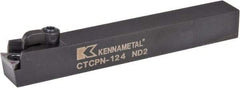 Kennametal - CTCP, Neutral Cut, 0° Lead Angle, 3/4" Shank Height x 3/4" Shank Width, Positive Rake Indexable Turning Toolholder - 6" OAL, TP..42. Insert Compatibility, Series Kendex - Eagle Tool & Supply