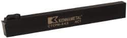 Kennametal - CTCP, Neutral Cut, 0° Lead Angle, 1" Shank Height x 1/2" Shank Width, Positive Rake Indexable Turning Toolholder - 8" OAL, TP..42. Insert Compatibility, Series Kendex - Eagle Tool & Supply