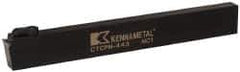 Kennametal - CTCP, Neutral Cut, 0° Lead Angle, 1" Shank Height x 1/2" Shank Width, Positive Rake Indexable Turning Toolholder - 8" OAL, TP..42. Insert Compatibility, Series Kendex - Eagle Tool & Supply