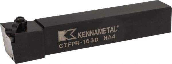 Kennametal - CTFP, Right Hand Cut, 0° Lead Angle, 1" Shank Height x 1" Shank Width, Positive Rake Indexable Turning Toolholder - 6" OAL, TP..32. Insert Compatibility, Series Kendex - Eagle Tool & Supply