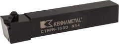 Kennametal - CTFP, Right Hand Cut, 0° Lead Angle, 1" Shank Height x 1" Shank Width, Positive Rake Indexable Turning Toolholder - 6" OAL, TP..32. Insert Compatibility, Series Kendex - Eagle Tool & Supply