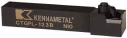Kennametal - CTGP, Left Hand Cut, 0° Lead Angle, 3/4" Shank Height x 3/4" Shank Width, Positive Rake Indexable Turning Toolholder - 4-1/2" OAL, TN..32. Insert Compatibility, Series Kendex - Eagle Tool & Supply