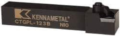 Kennametal - CTGP, Left Hand Cut, 0° Lead Angle, 3/4" Shank Height x 3/4" Shank Width, Positive Rake Indexable Turning Toolholder - 4-1/2" OAL, TN..32. Insert Compatibility, Series Kendex - Eagle Tool & Supply