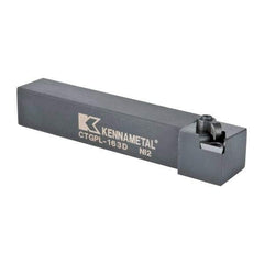 Kennametal - CTGP, Left Hand Cut, 0° Lead Angle, 1" Shank Height x 1" Shank Width, Positive Rake Indexable Turning Toolholder - 6" OAL, TN..32. Insert Compatibility, Series Kendex - Eagle Tool & Supply