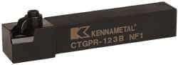 Kennametal - CTGP, Right Hand Cut, 0° Lead Angle, 3/4" Shank Height x 3/4" Shank Width, Positive Rake Indexable Turning Toolholder - 4-1/2" OAL, TN..32. Insert Compatibility, Series Kendex - Eagle Tool & Supply
