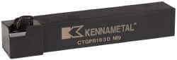 Kennametal - CTGP, Right Hand Cut, 0° Lead Angle, 1" Shank Height x 1" Shank Width, Positive Rake Indexable Turning Toolholder - 6" OAL, TN..32. Insert Compatibility, Series Kendex - Eagle Tool & Supply