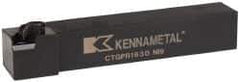 Kennametal - CTGP, Right Hand Cut, 0° Lead Angle, 1" Shank Height x 1" Shank Width, Positive Rake Indexable Turning Toolholder - 6" OAL, TN..32. Insert Compatibility, Series Kendex - Eagle Tool & Supply